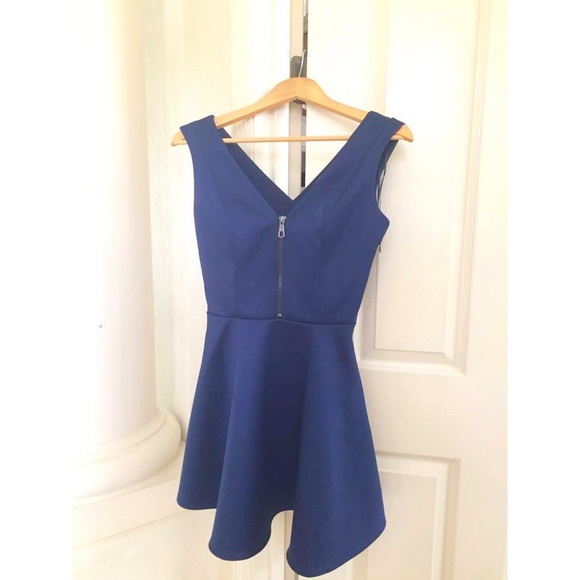 Guess Marciano Fit and Flare Blue Dress - Picture 4 of 4